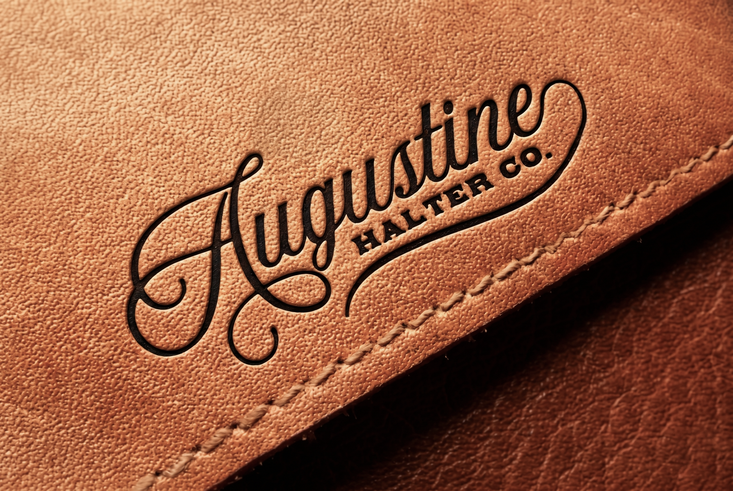 Augustine Halter Co. leather brand design